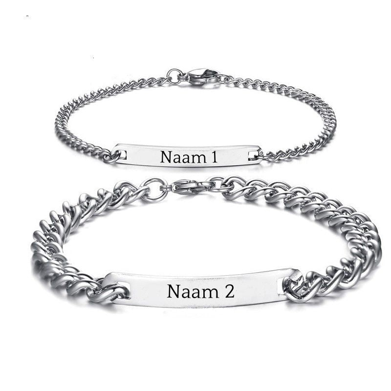 Koppel Armband Graveren | Twee Sieraden