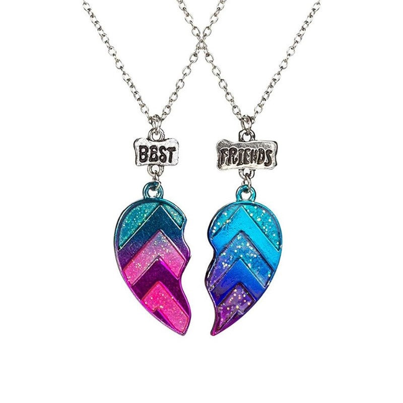 Beste vrienden Bff magnetische ketting, bijpassende hart hanger ketting vriendschap ketting sieraden voor meisjes kinderen | NL Beste vrienden Bff magnetische ketting, bijpassende hart hanger ketting vriendschap ketting sieraden voor meisjes kinderen | NL