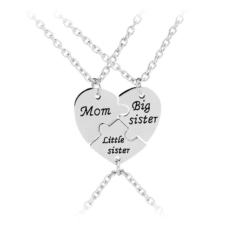 Moeder Dochter Ketting Hanger | Twee Sieraden Moeder Dochter Ketting Hanger | Twee Sieraden